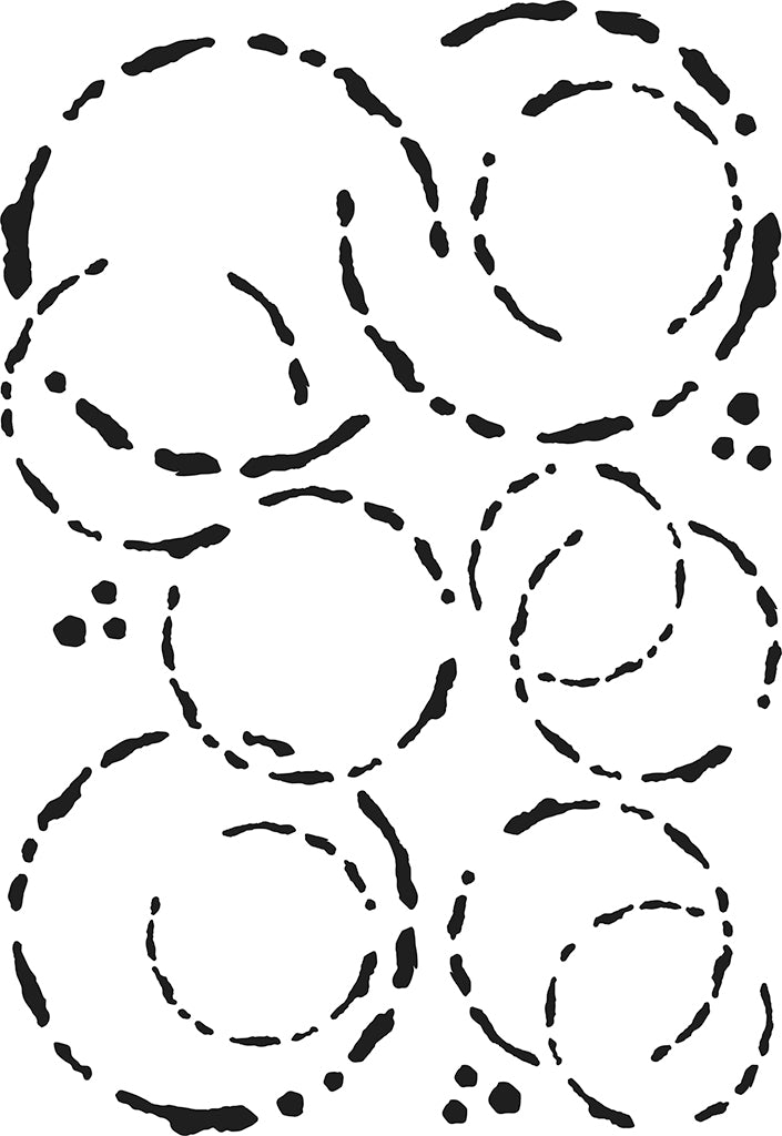 IndigoBlu - Stencil - 8x5 - Dirty Circles