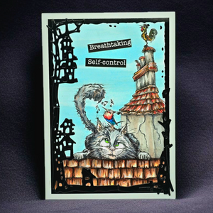 AALL & Create - A6 - Clear Stamps - 1274 - Author De Mwa - Curious Roofer