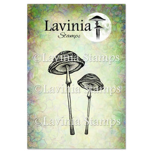 Lavinia - Clear Polymer Stamp - Sentiment - Snailcap Mushrooms