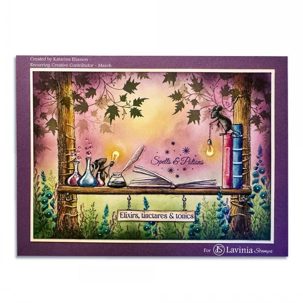 Lavinia - Book of Spells - Clear Polymer Stamp - LAV959 - PREORDER