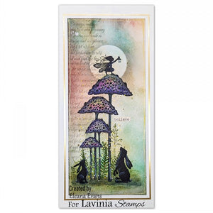 Lavinia - Clear Polymer Stamp - Elfin Cap Cluster Mushrooms