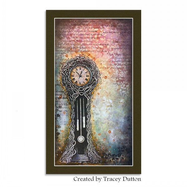 Lavinia - Grand Fairy Clock - Clear Polymer Stamp - LAV966 - PREORDER