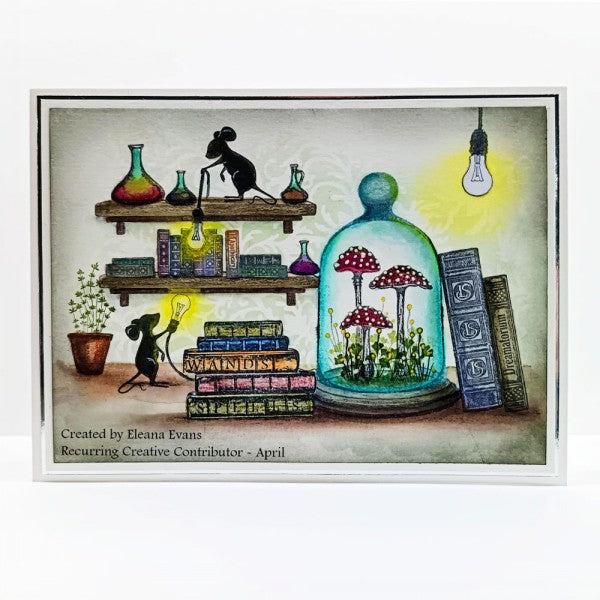 Lavinia - Purple Cap Mushroom - Clear Polymer Stamp - LAV974 - PREORDER