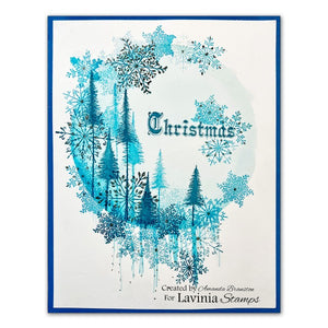 Lavinia - Small Pine Trees - Clear Polymer Stamp