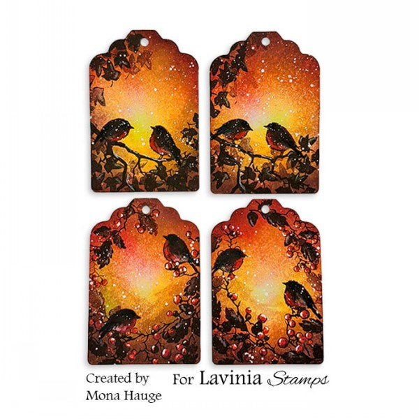 Lavinia - Clear Polymer Stamp - Small Robins - LAV928