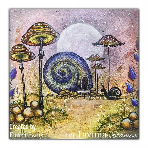 Lavinia - Clear Polymer Stamp - Sentiment - Thistlecap Mushrooms