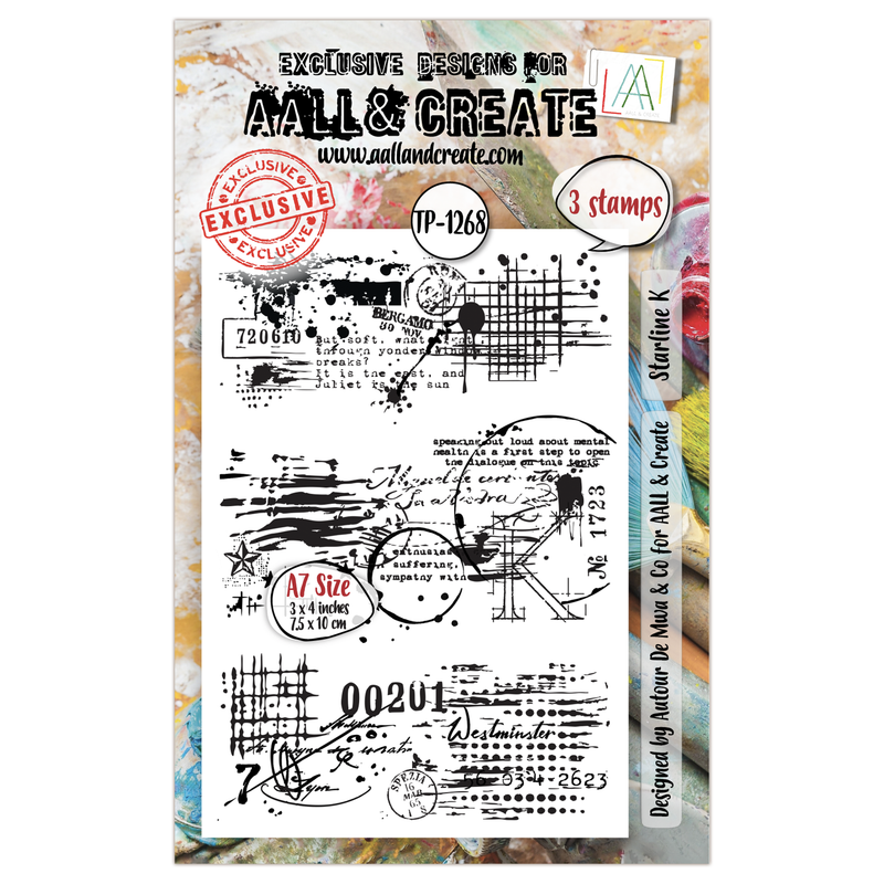 AALL & Create - A7 - Clear Stamps - 1268 - Autour De Mwa - Starline K