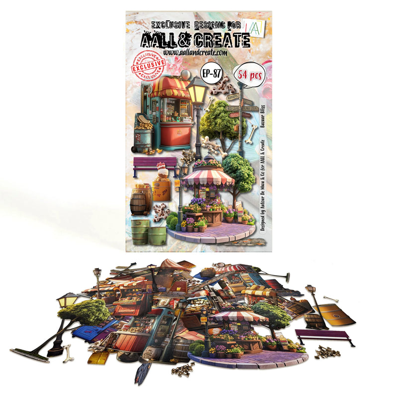 AALL & Create - Ephemera Die-cuts - 87 - Bazaar Bliss - Autour de Mwa