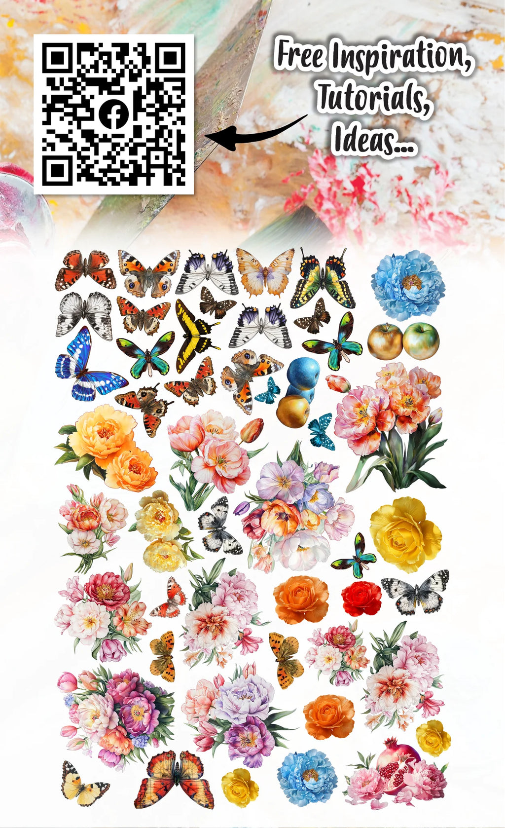 AALL & Create - Ephemera Die-cuts - 88 - Sorbet Petals - Autour de Mwa