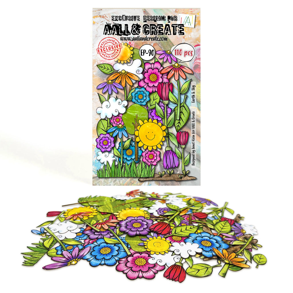 AALL & Create - Ephemera Die-cuts - 90 - Janet Klein - Earth & Sky
