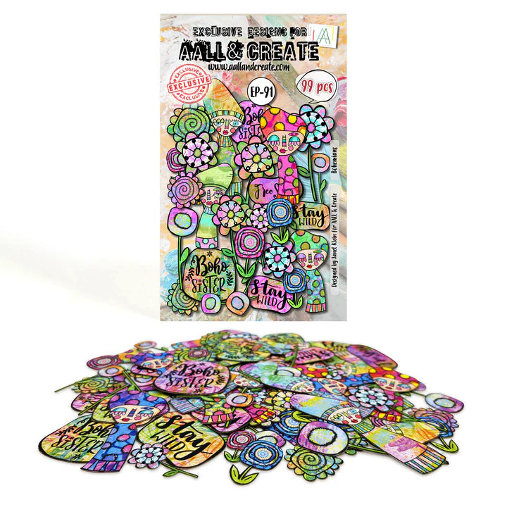 AALL & Create - Ephemera Die-cuts - 91 - Janet Klein - Bohemians
