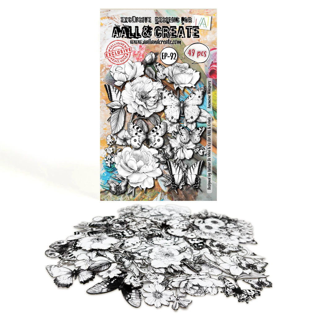 AALL & Create - Ephemera Die-cuts - 92 - Anemone Whispers - Autour de Mwa