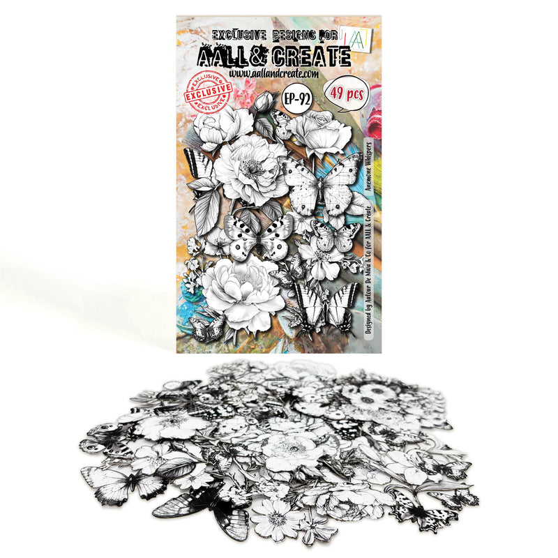 AALL & Create - Ephemera Die-cuts - 92 - Anemone Whispers - Autour de Mwa