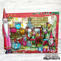 AALL & Create - A6 - Clear Stamps - 1216 - Author De Mwa - Santa's Workshop Wonders