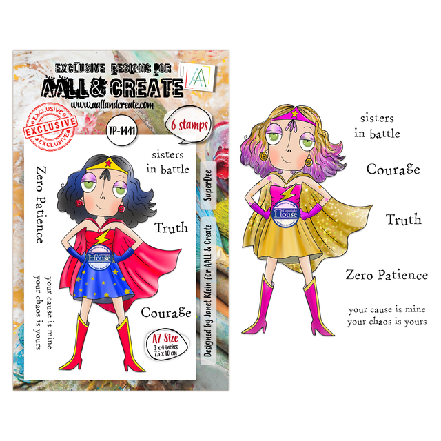 AALL & Create - A7 - Clear Stamps - 1441 - Janet Klein - Super Dee