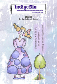 IndigoBlu - A6 - Cling Mounted Stamp - Hazel