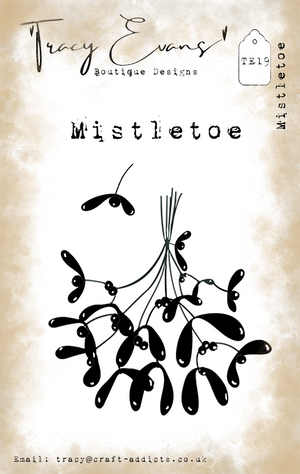 Tracy Evans Boutique Designs - Clear Stamps - A7 - Mistletoe