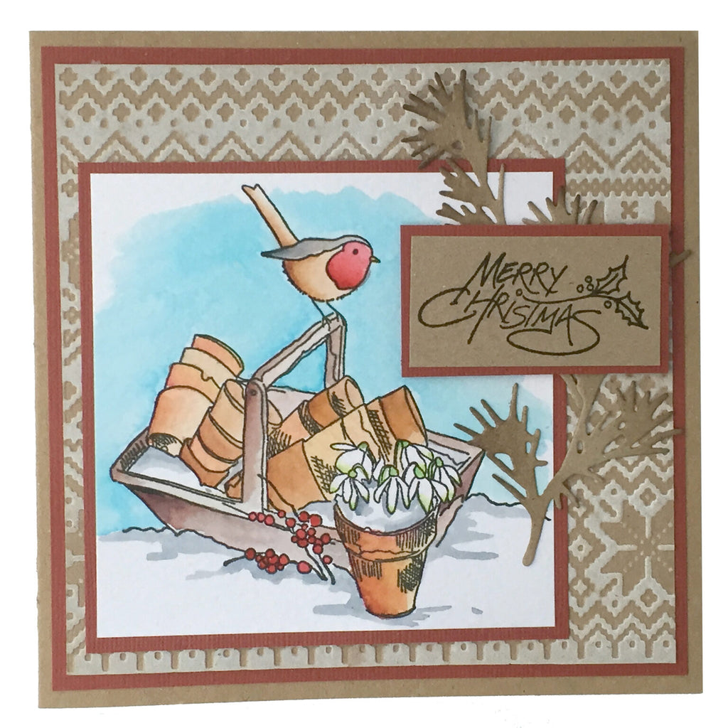 Hobby Art Stamps - Clear Polymer Stamp Set - Gardening Friends