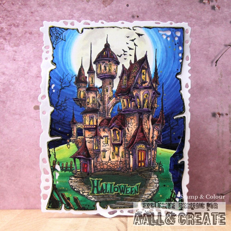 AALL & Create - A6 - Clear Stamps - 1236 - Nightfall Castle - Autour DeMwa