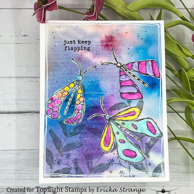 PaperArtsy - Kate Crane 014 - Rubber Cling Mounted Stamp Set