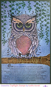 Lavinia - Clear Polymer Stamp - Wise Owl - LAV817