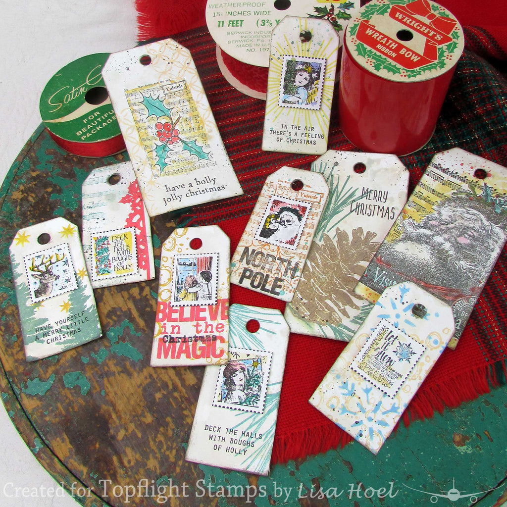 PaperArtsy - Eclectica Mini 93 - Alison Bomber - Rubber Cling Mounted Stamp Set