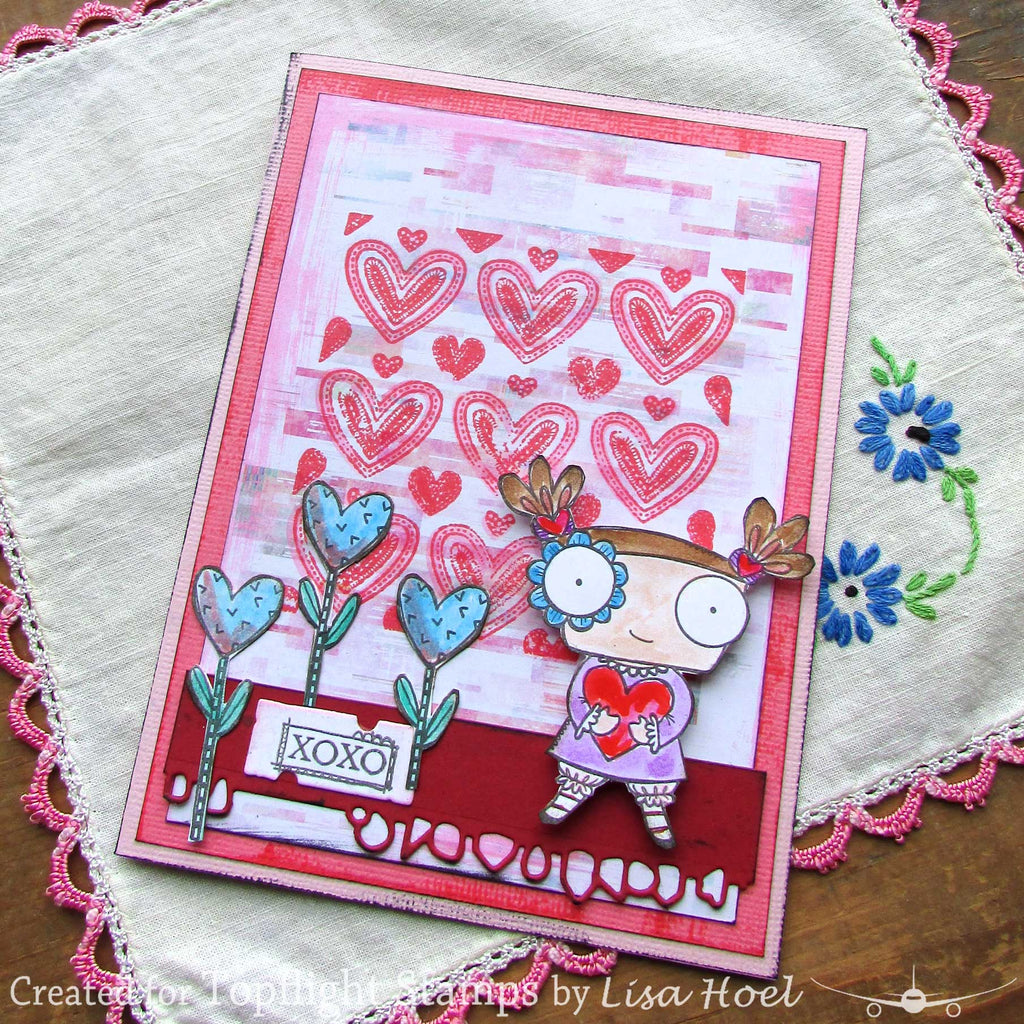 AALL & Create - A7 - Clear Stamps - 975 - Janet Klein - Heart Hugs