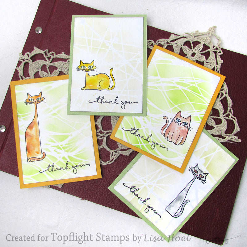 Visible Image -  A6 - Clear Polymer Stamp Set - That Lovin' Feline