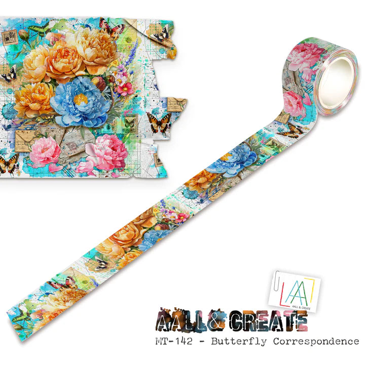 AALL & Create - Washi Tape - 142 - Artour de Mwa - Butterfly Correspondence