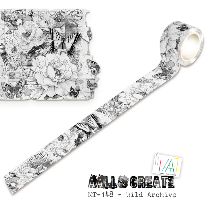 AALL & Create - Washi Tape - 148 - Artour de Mwa - Wild Archive (Layer it up)