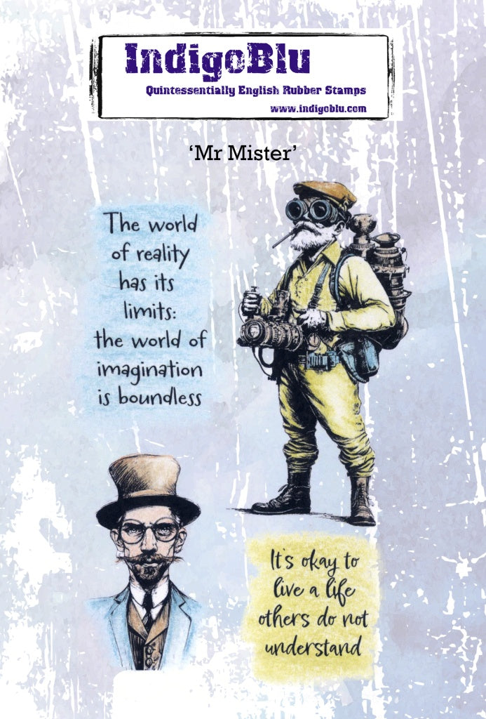 IndigoBlu - Cling Mounted Stamp - A6 - Mr. Mister
