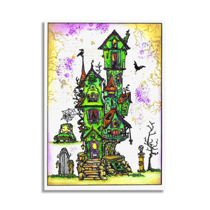 AALL & Create - A6 - Clear Stamps - 1237 - Frightful Manor - Autour DeMwa