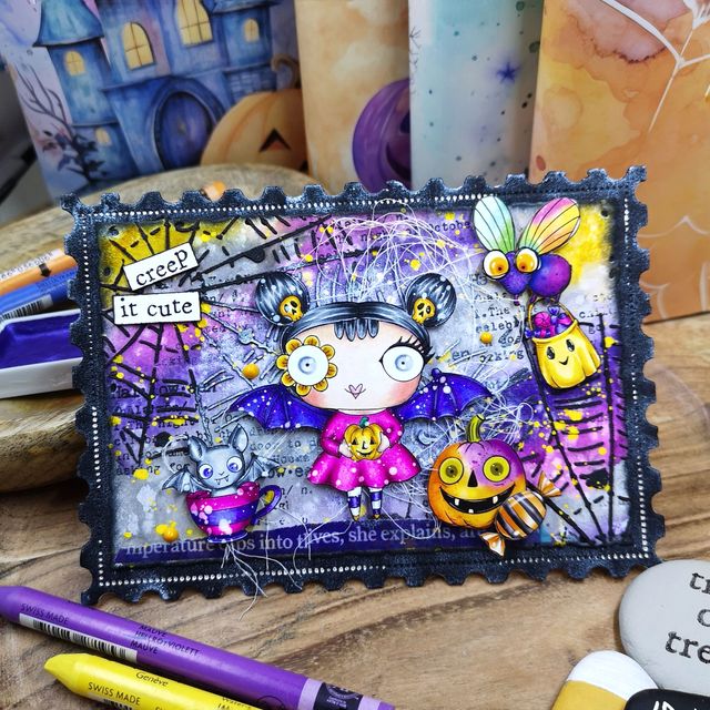 AALL & Create - A7 - Clear Stamps- 1299 - Janet Klein - Fright Bites