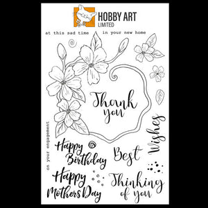 Hobby Art Stamps - Clear Polymer Stamp Set - A5 - Occasions