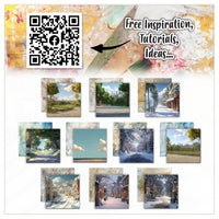 AALL & Create - Design Papers - 6 x 6 - PA-36 - Faded Horizons - Autour De Mwa