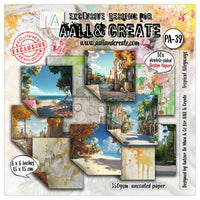 AALL & Create - Design Papers - 6 x 6 - PA-39 - Tropical Alleyways - Autour De Mwa