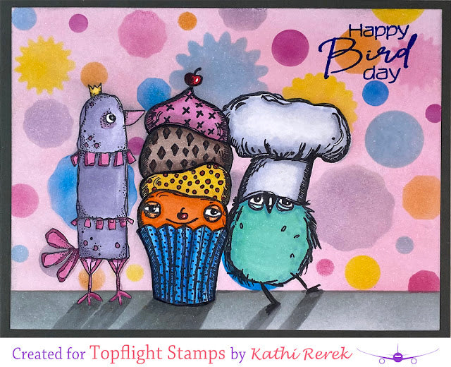 PaperArtsy - Kate Crane - MINI 004 - Rubber Cling Mounted Stamp