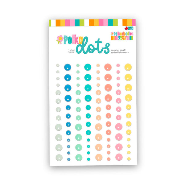 Polkadoodles - Adhesive Enamel Dots - Polka Dots