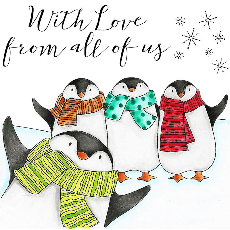 Hobby Art Stamps - Clear Polymer Stamp Set -Penguin Family & Besties Bundle Stamp Set