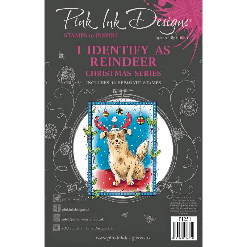 Pink Ink Designs - Clear Photopolymer Stamps - I Identify as Reindeer