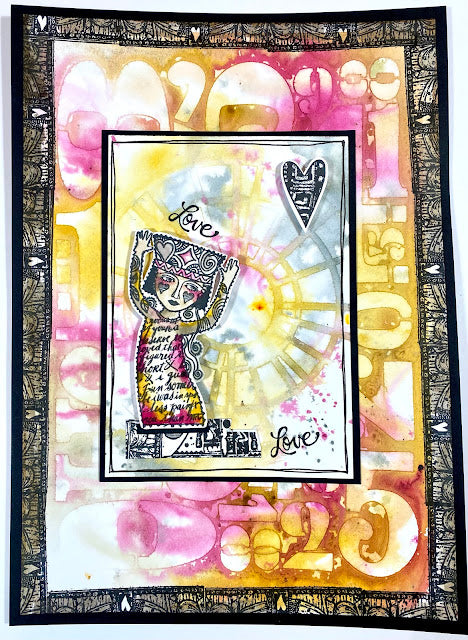 PaperArtsy - Lynne Perrella 72 - Rubber Cling Mounted Stamp Set - PREORDER