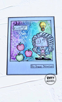 AALL & Create - A7 - Clear Stamps - 971 - Janet Klein - Sir Isaac Newton