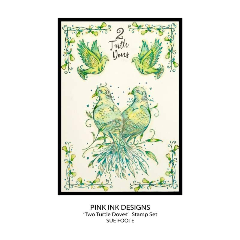 Pink Ink Designs - Clear Photopolymer Stamps - Two Turtle Doves