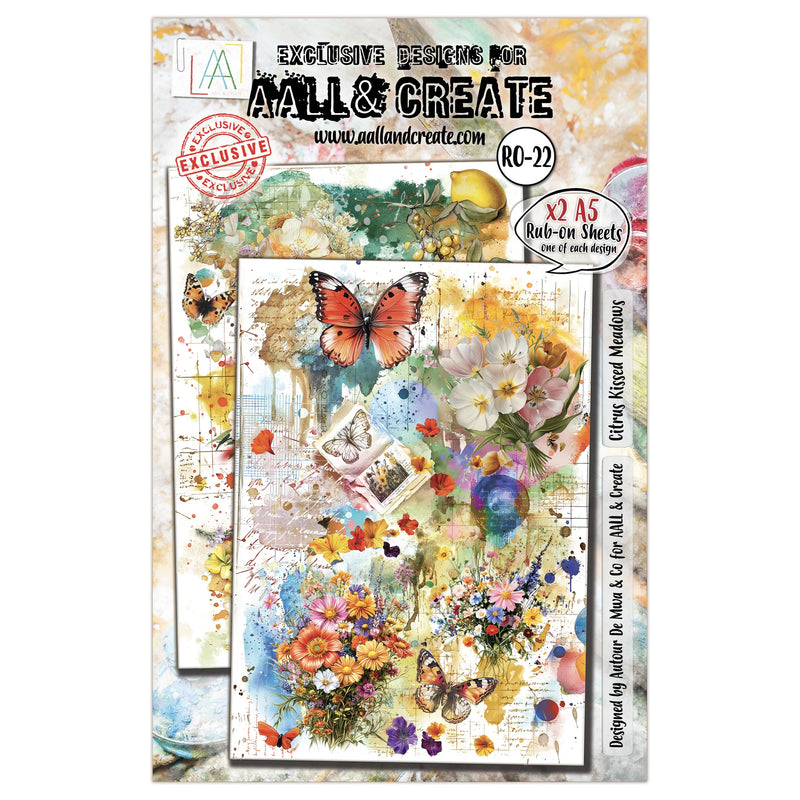 AALL & Create - Rub-Ons - 22 - Citrus Kissed Meadows - Autour De Mwa