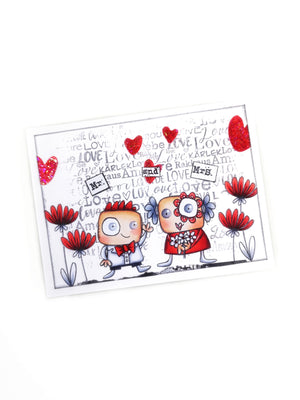 AALL & Create - A7 - Clear Stamps - 931 - Janet Klein - Mr. & Mrs.