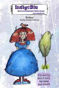 IndigoBlu - A6 - Cling Mounted Stamp - Robyn