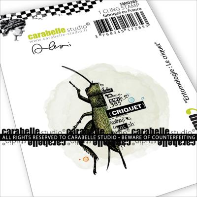Carabelle Studio - Mini - Rubber Cling Stamp - Alexi - Entomology: The Cricket