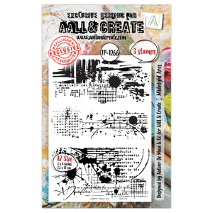 AALL & Create - A7 - Clear Stamps - 1266 - Autour De Mwa - Midnight Arcs