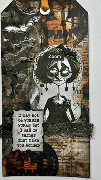 IndigoBlu - A6 - Cling Mounted Stamp - Spooky Granny