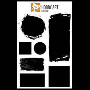Hobby Art Stamps - Clear Polymer Stamp Set - A5 - Shadow Stamps
